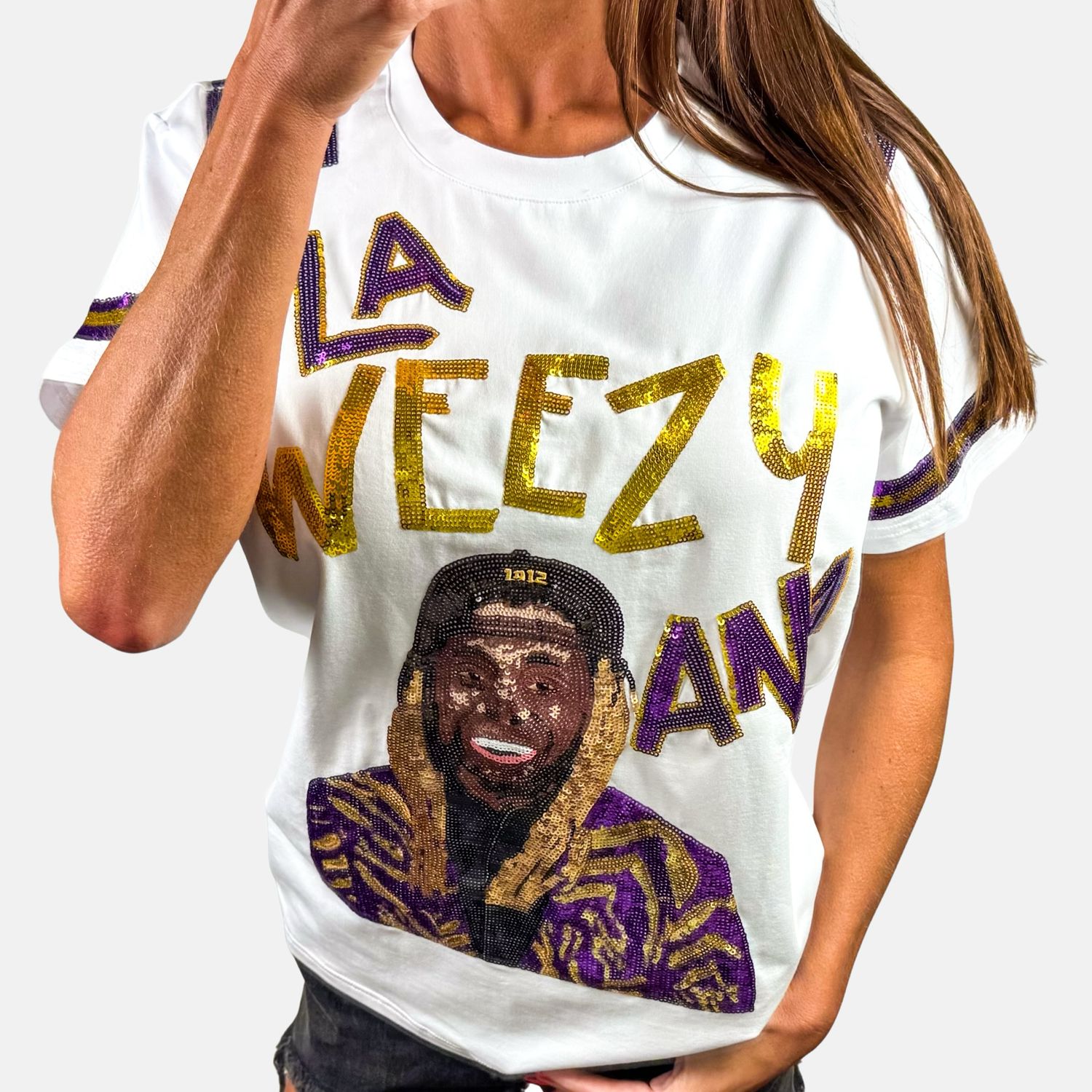 Lil Wayne LaWeezyAna Sequin Top