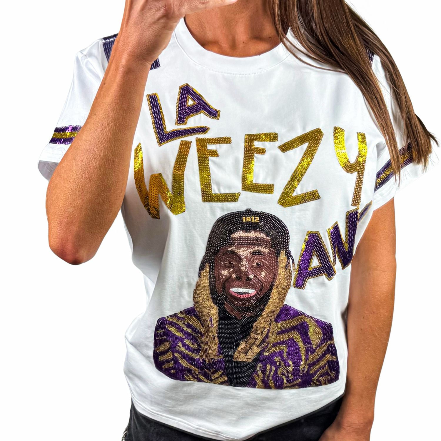 Lil Wayne LaWeezyAna Sequin Top
