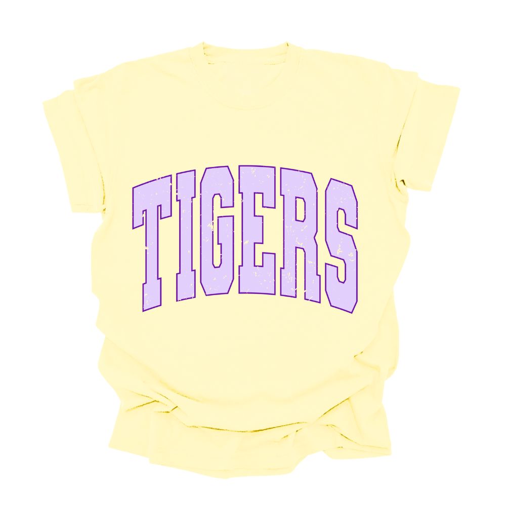 Pastel Tigers Comfort Colors Tee
