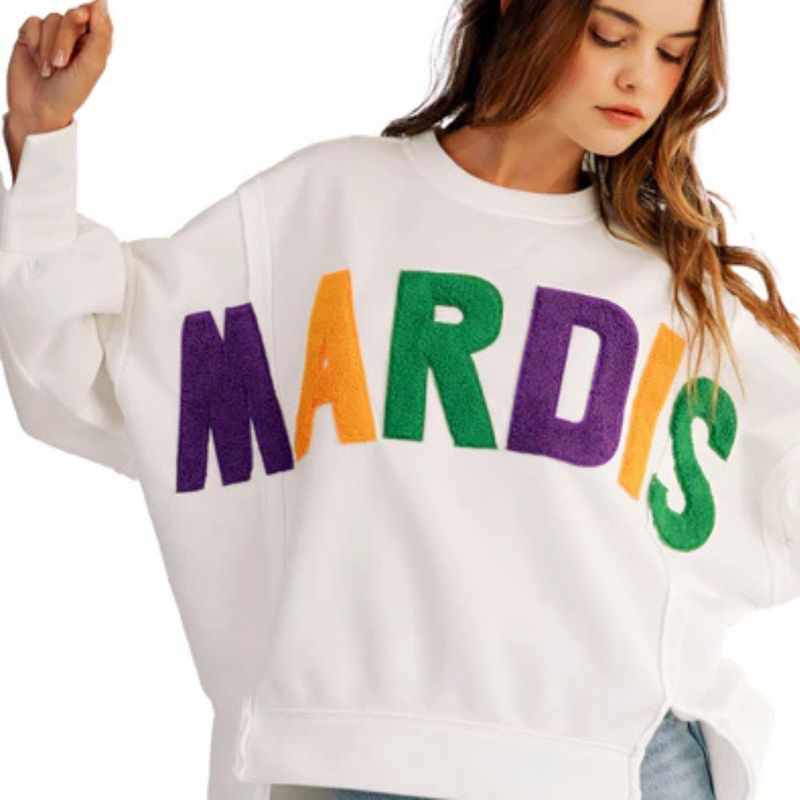 Queen Of The Krewe Varsity Sweater