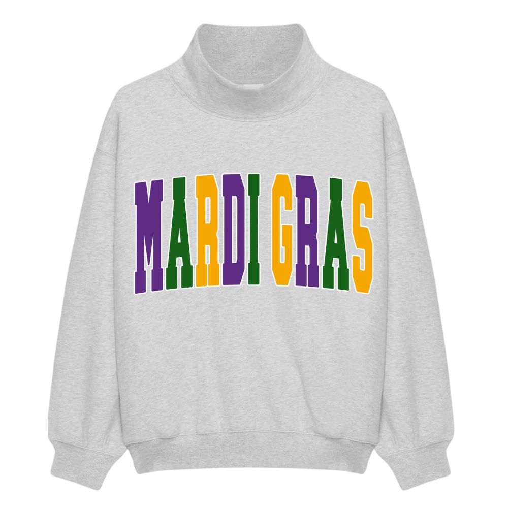 Mardi Gras Mockneck Sweater