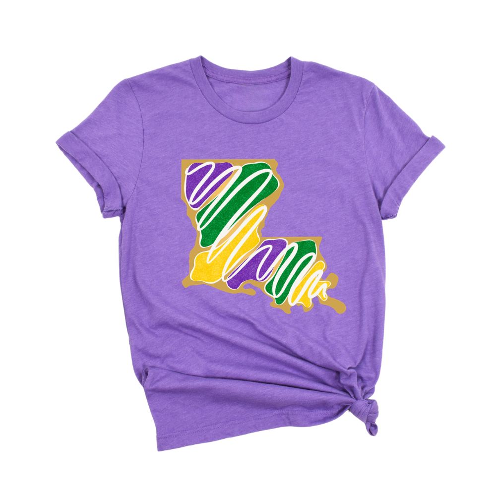 Louisiana King Cake Unisex Tee