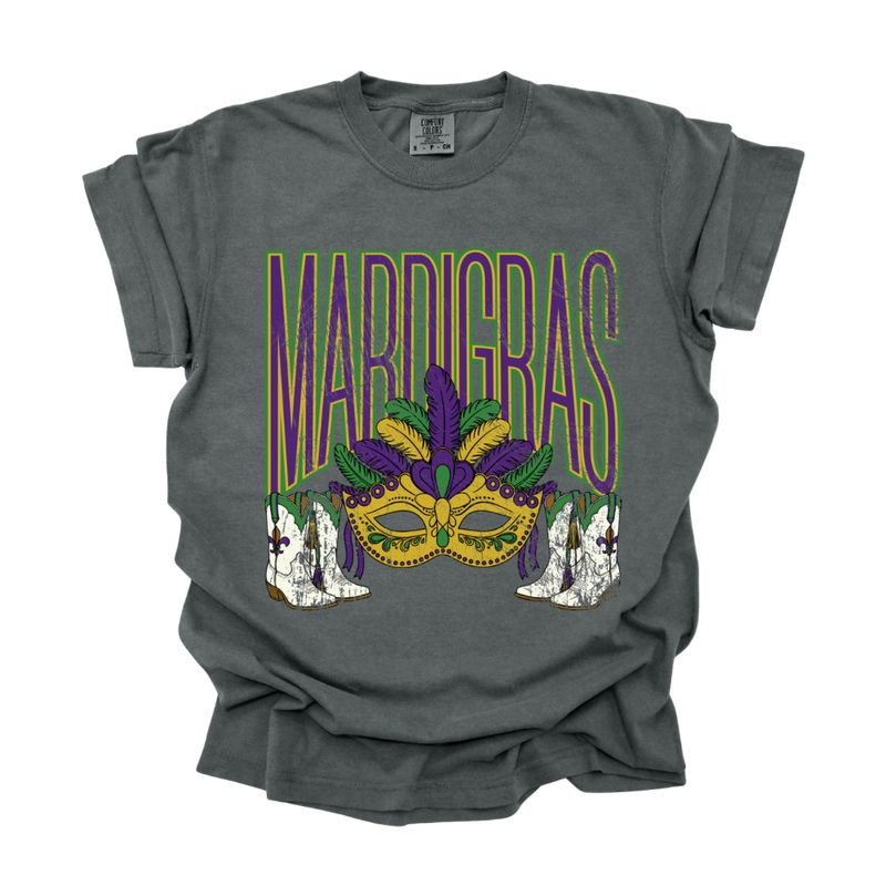 Vintage Mardi Gras Comfort Colors Tee
