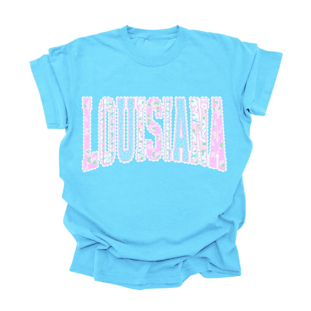 Louisiana Preppy Floral Unisex T-Shirt