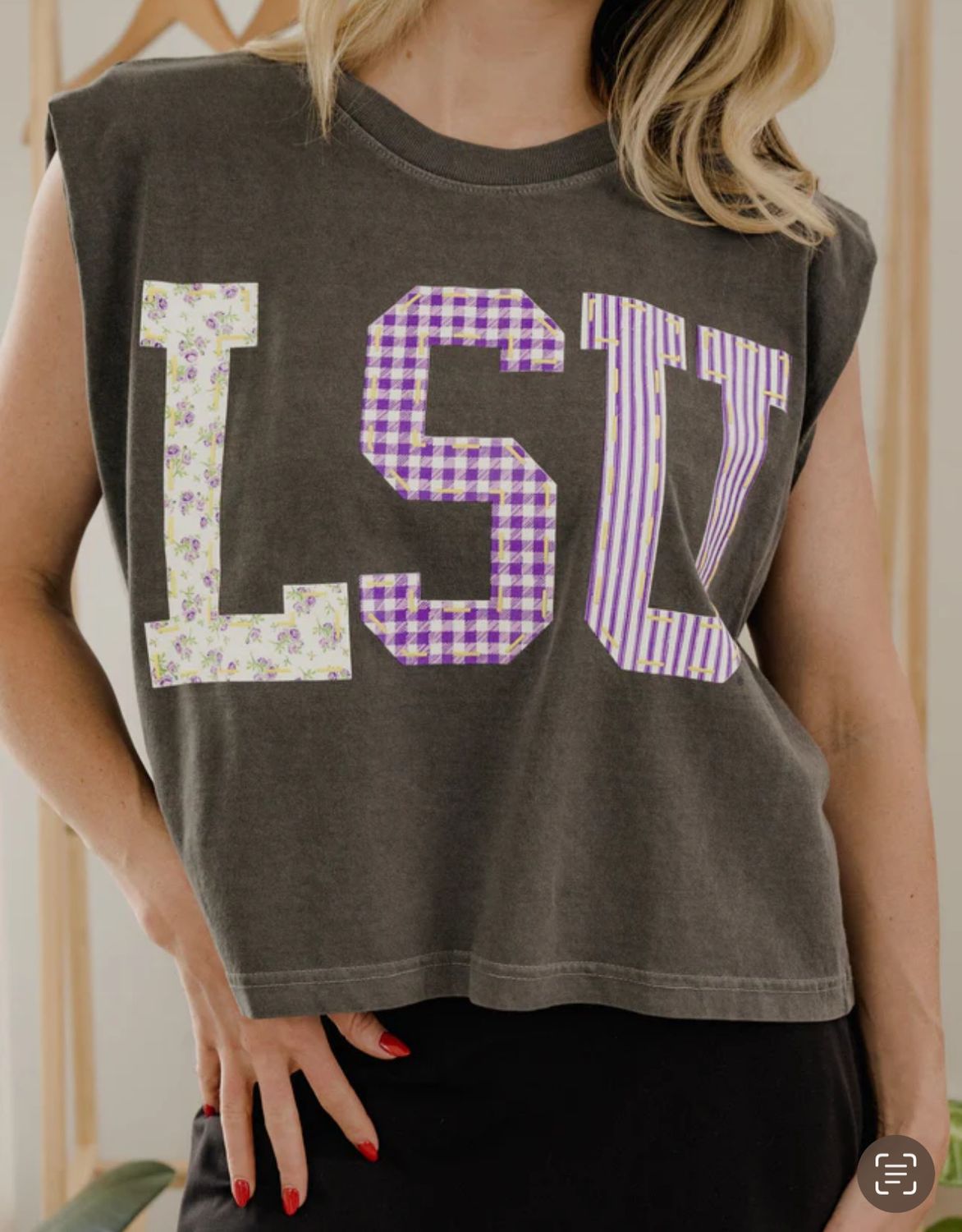 LSU Quilted Tank