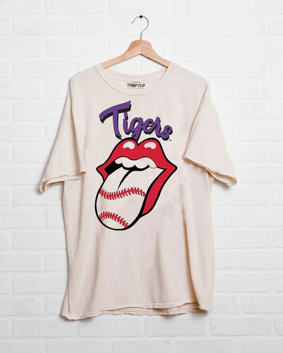 LSU Rolling Stones Baseball Tee
