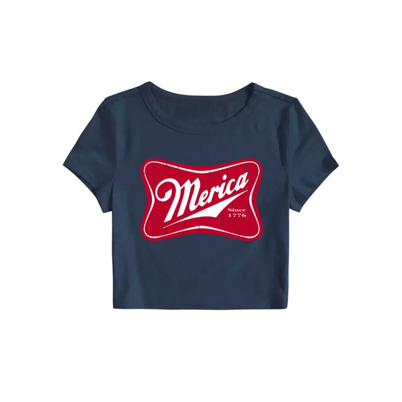 Merica Cropped Tee