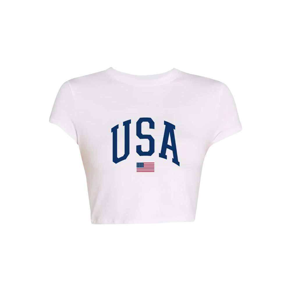 USA Cropped Tee