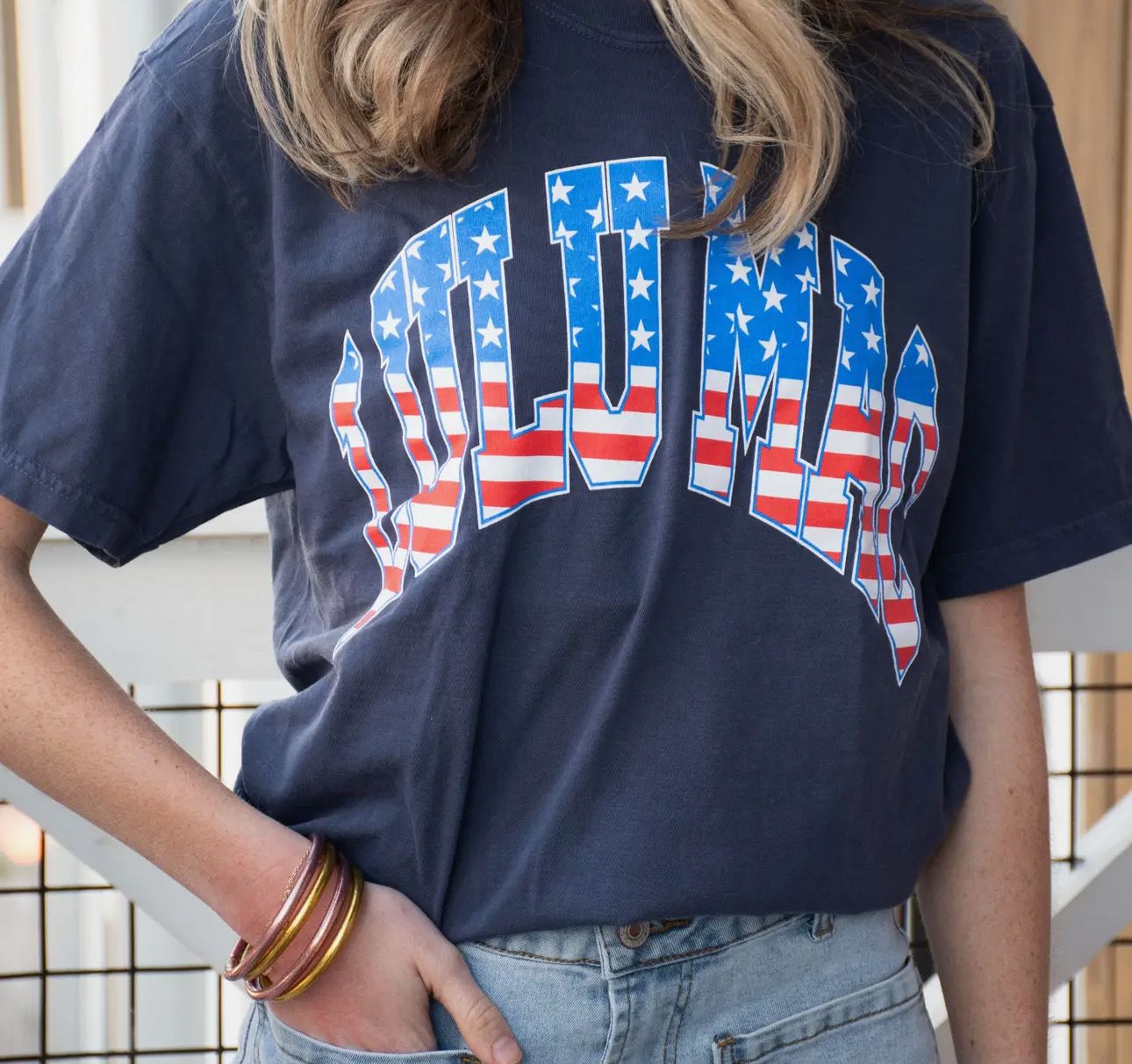 Lulu Mac American Flag Tee
