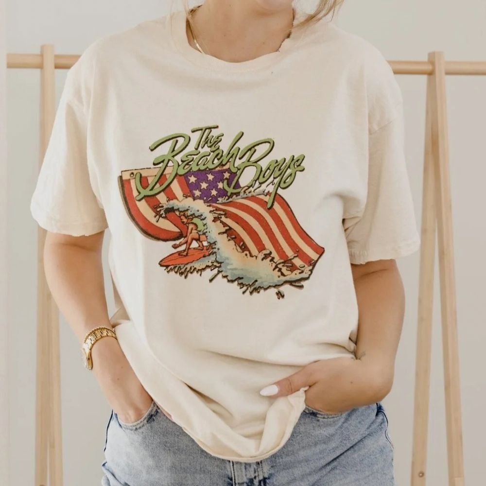 Beach Boys USA Thrifted Tee