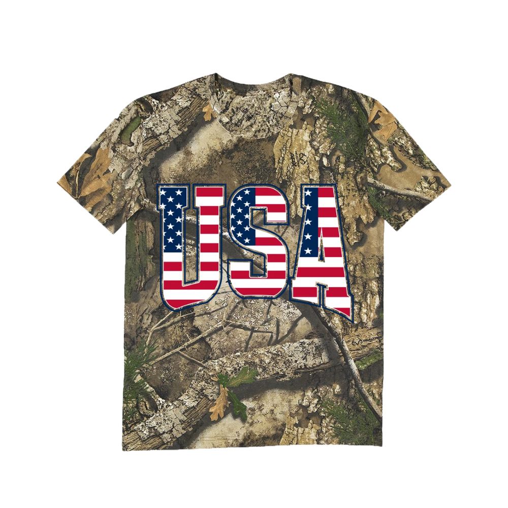 USA Realtree Camo Tee