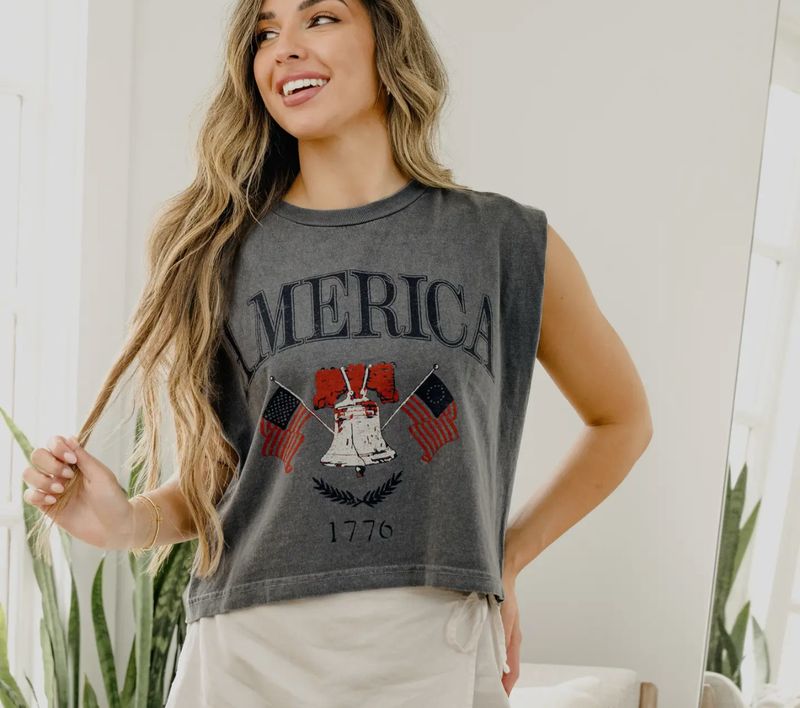 America Boxy Tank