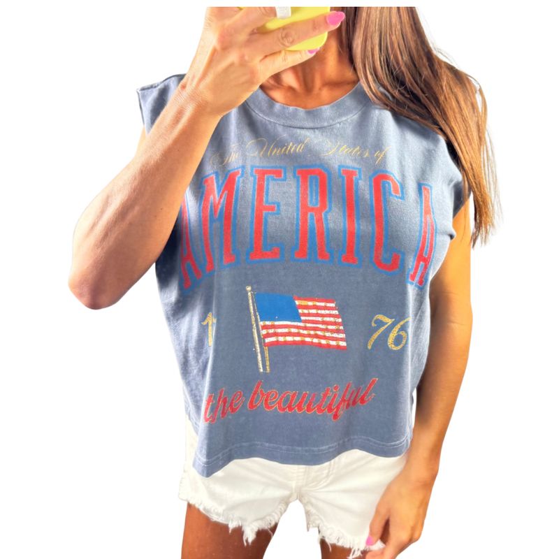 America Boxy Tank