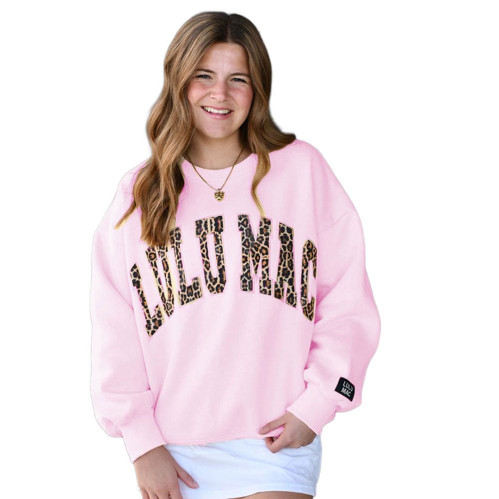 Lulu Mac Pink Cheetah Pullover