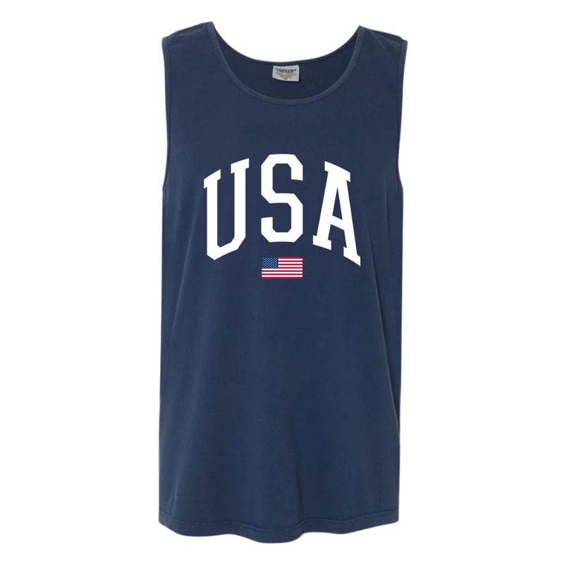USA Flag Comfort Colors Tank