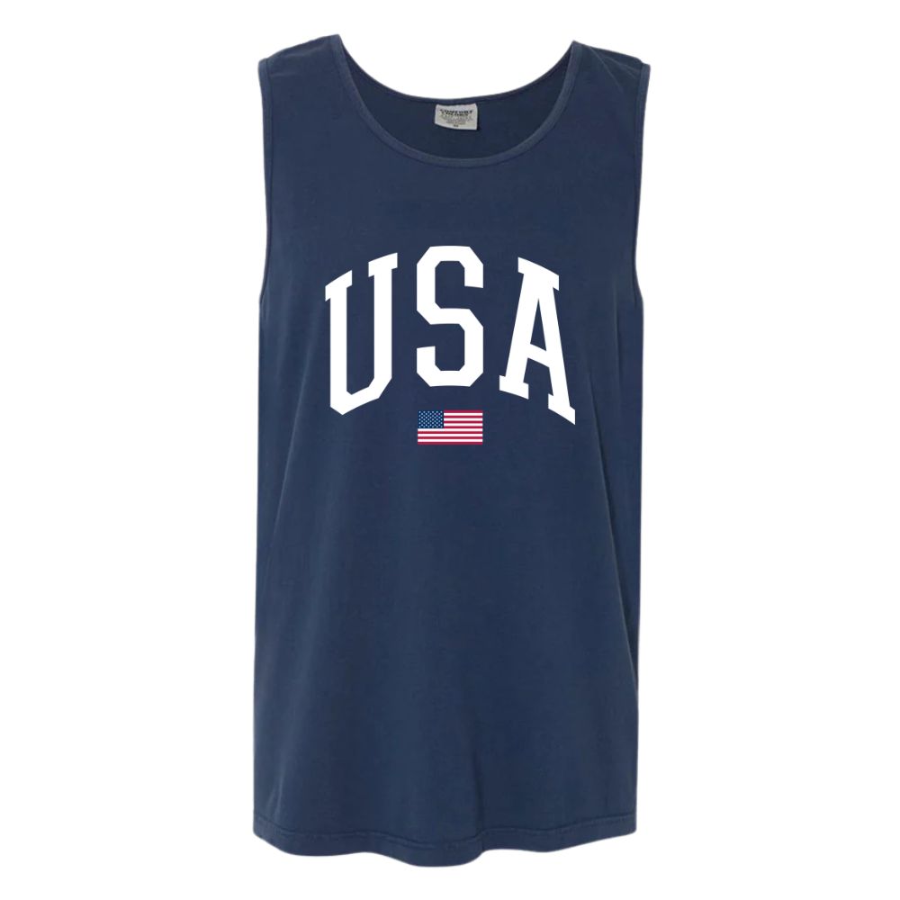 USA Flag Comfort Colors Tank