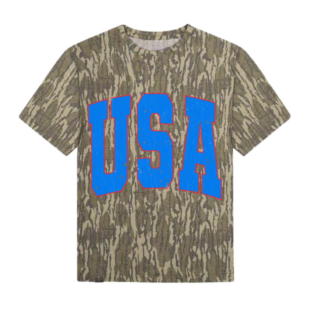 USA Old School Camouflage Tee