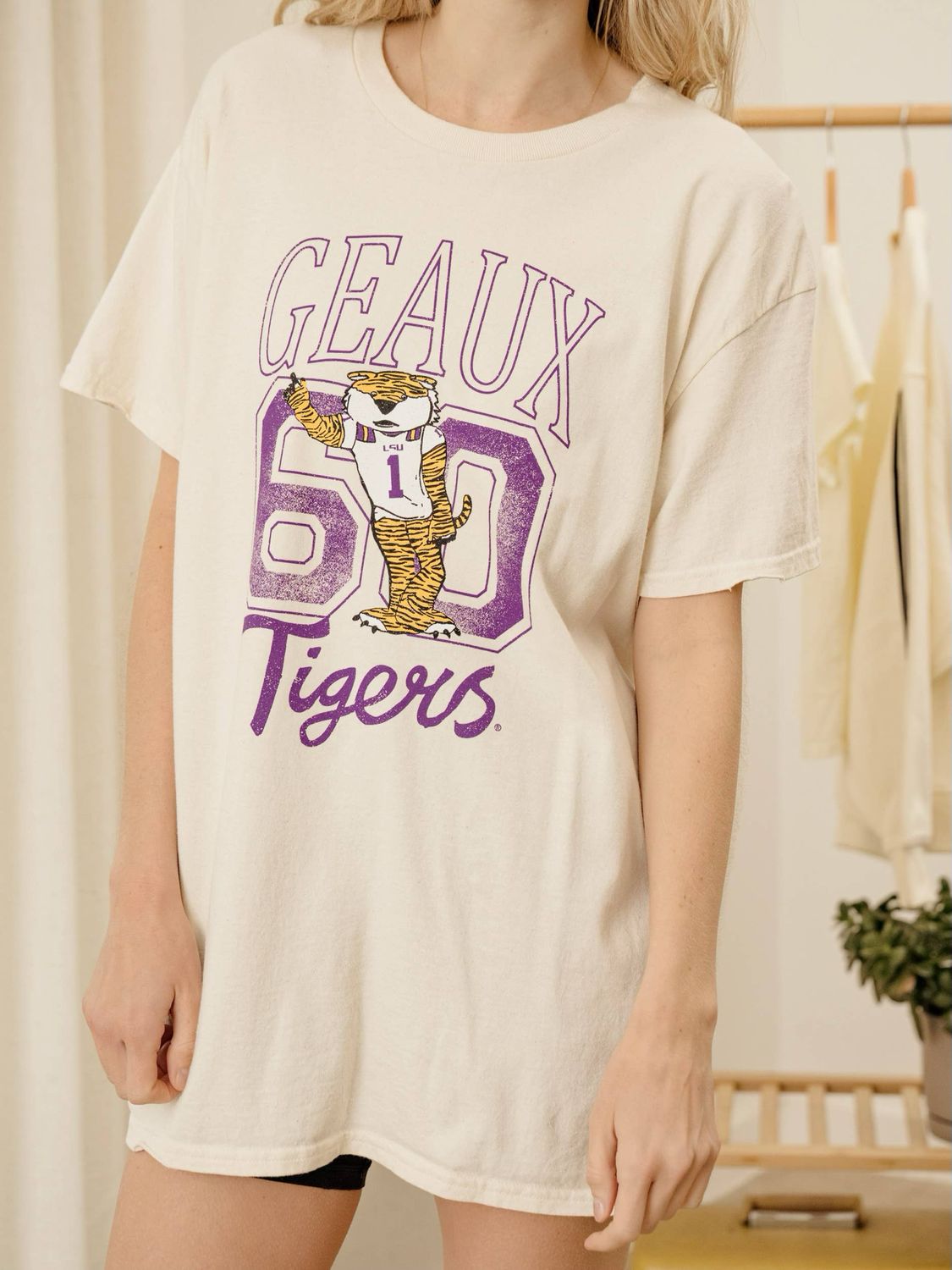 LSU Tigers Mascot Thrifted Tee