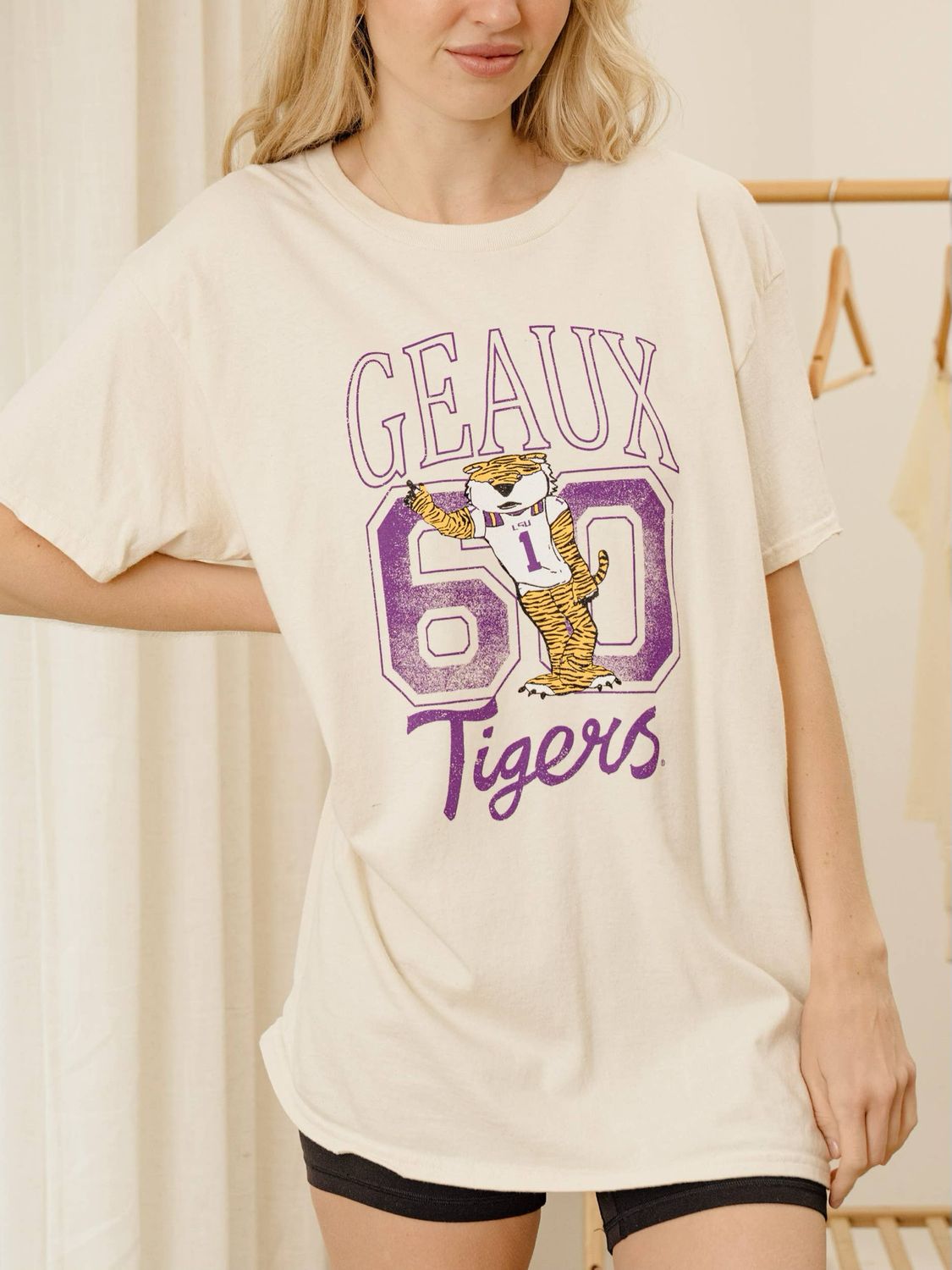 LSU Tigers Mascot Thrifted Tee