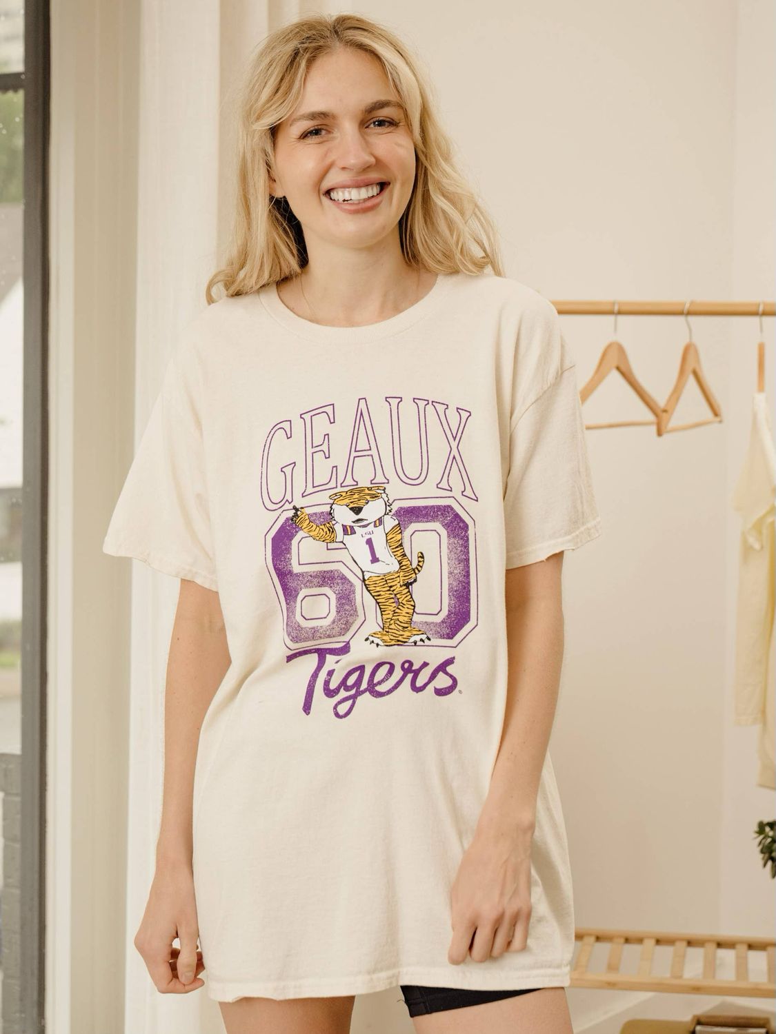LSU Tigers Mascot Thrifted Tee