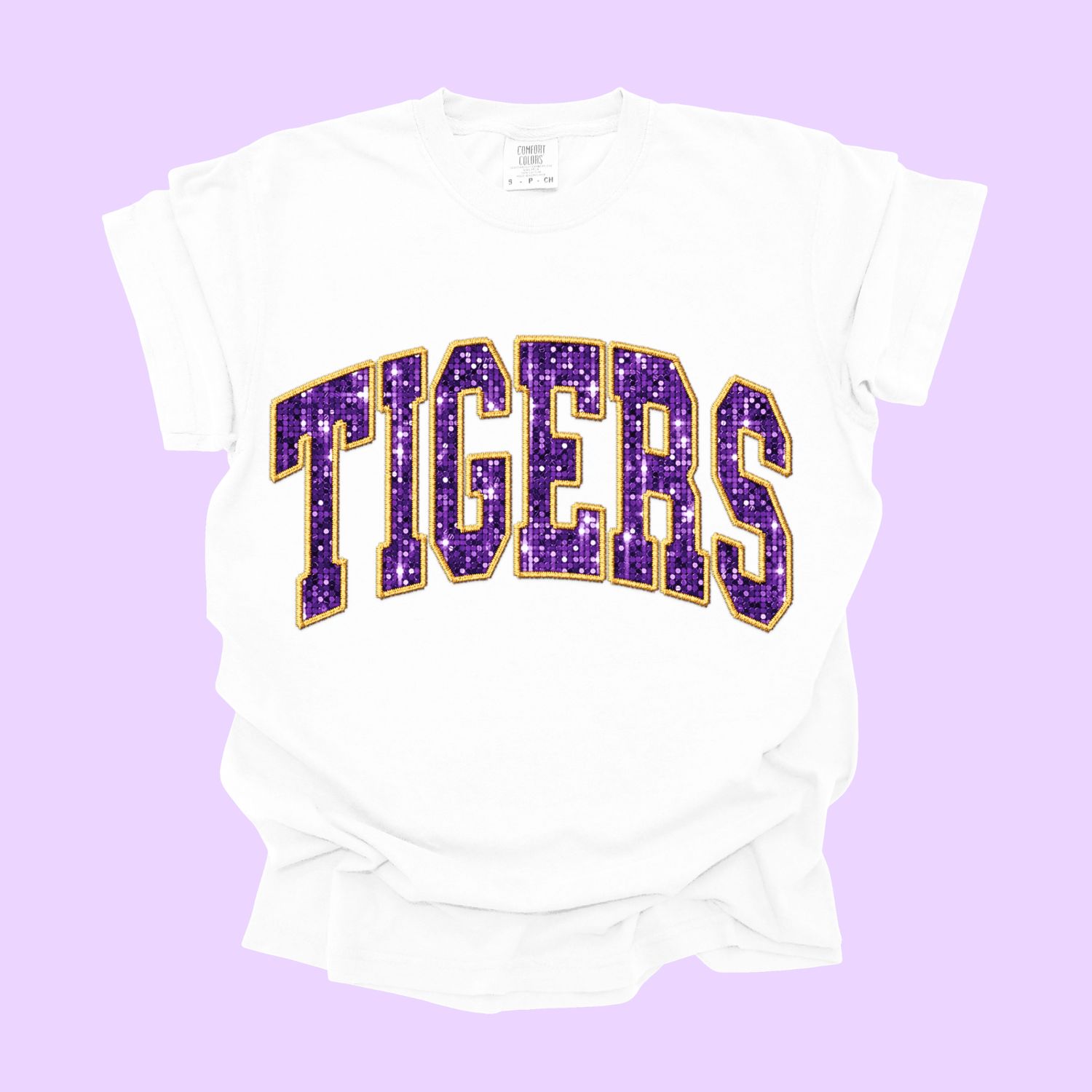Tigers Glitter Varsity Tee