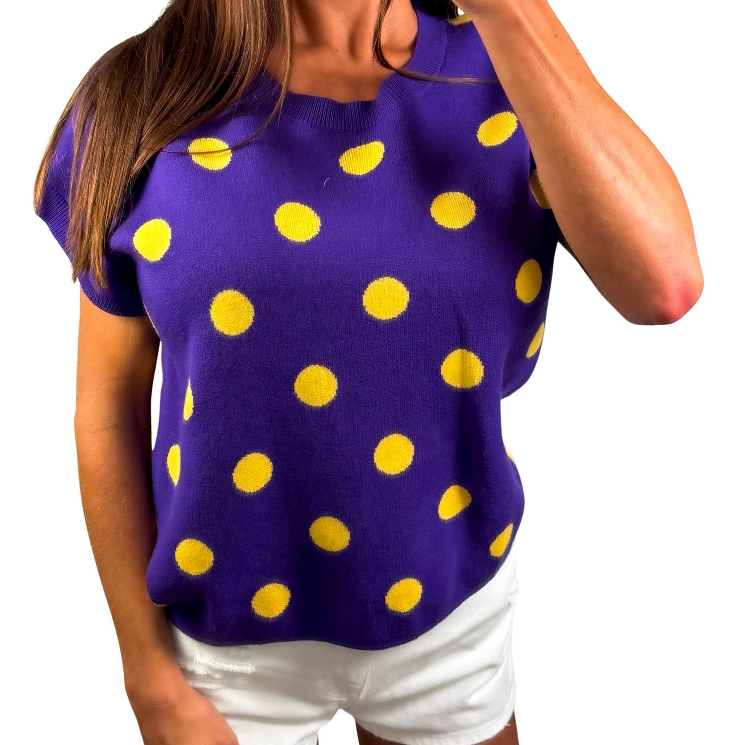 Polka Dot Game Day Top