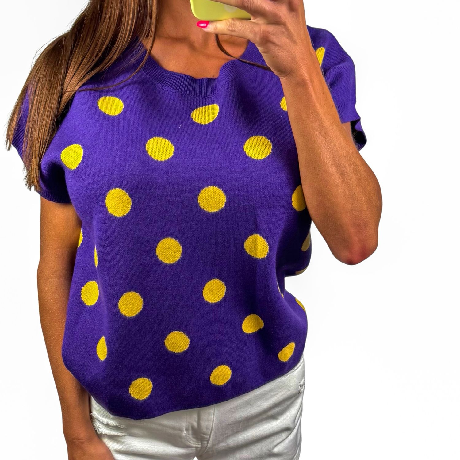 Polka Dot Game Day Top