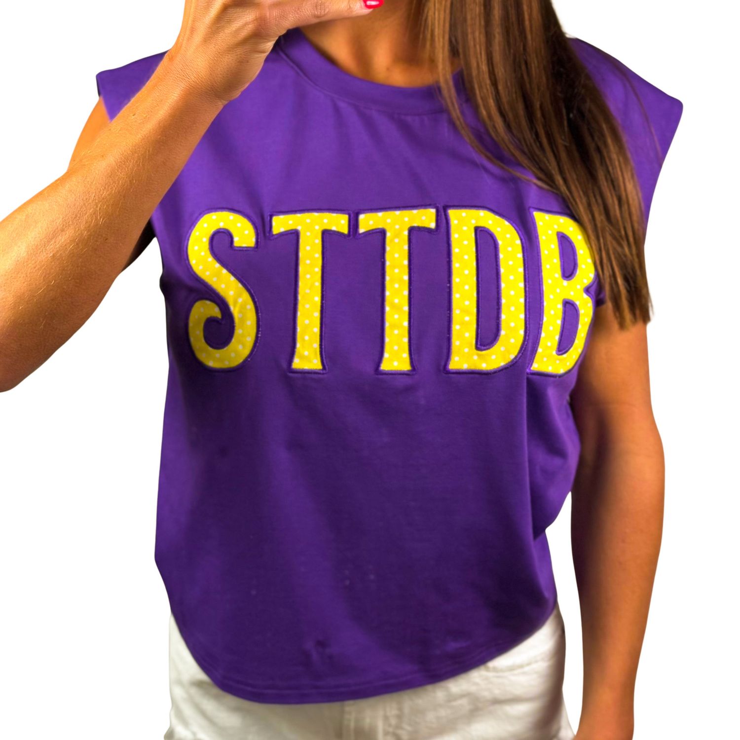 LSU Preppy Polka Dot Top
