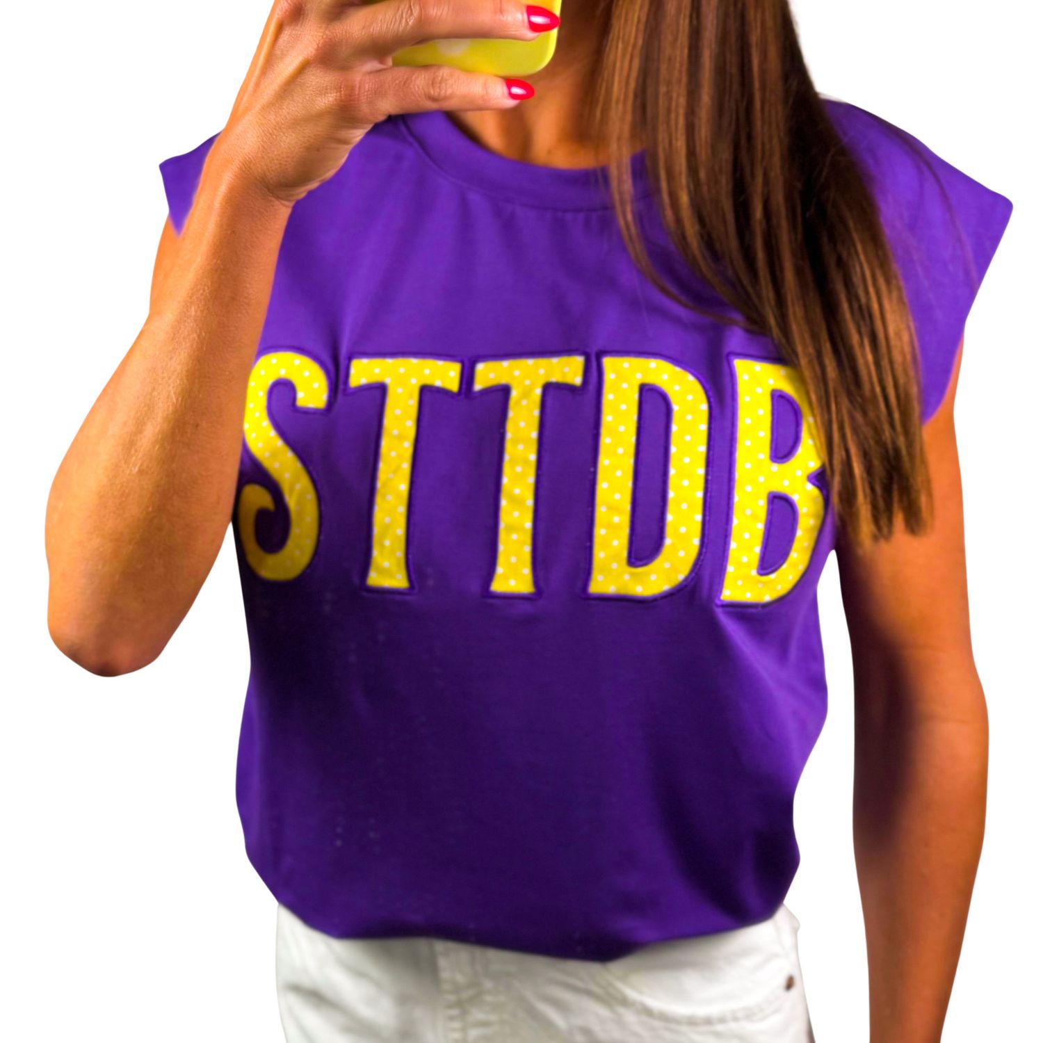 LSU Preppy Polka Dot Top