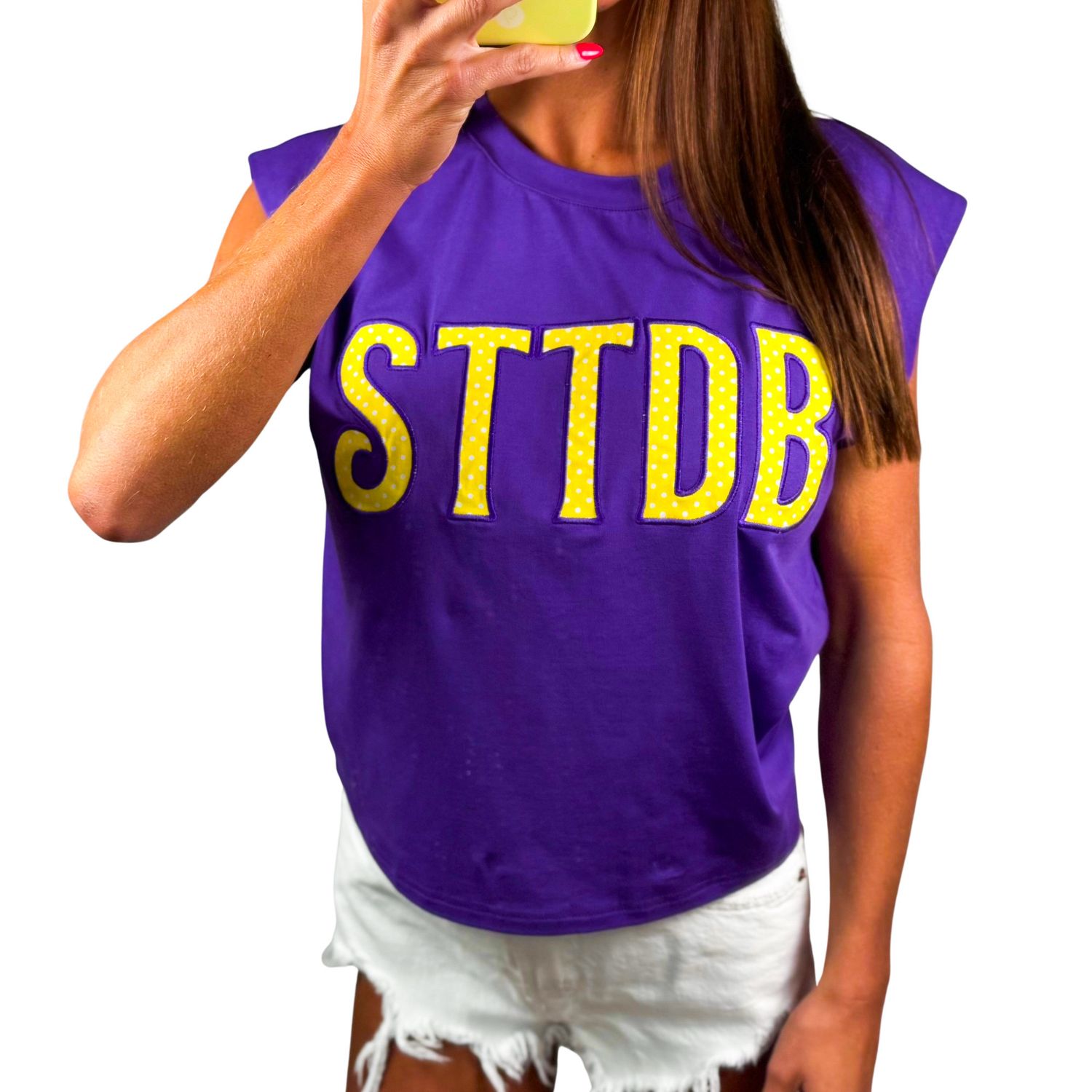 LSU Preppy Polka Dot Top