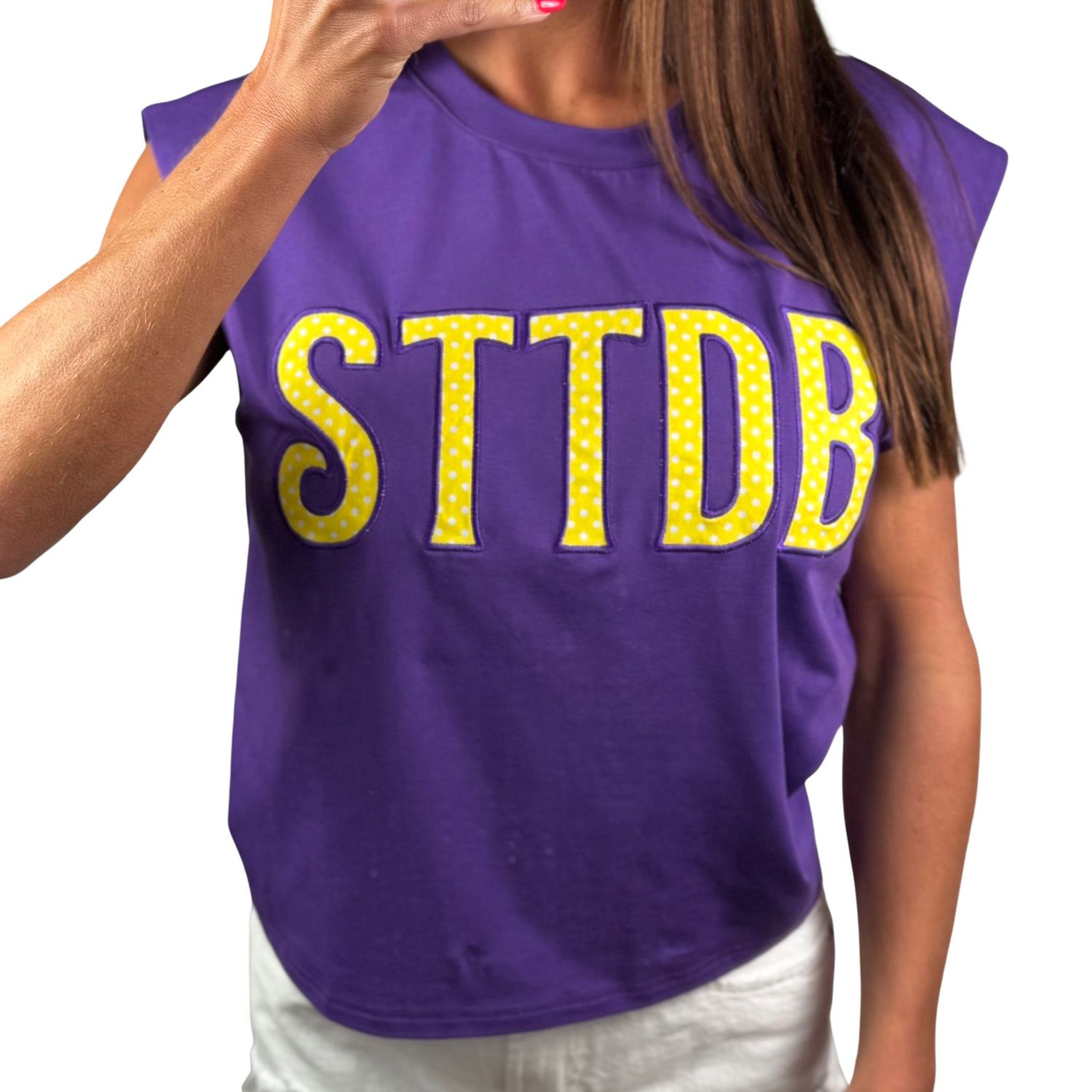 LSU Preppy Polka Dot Top