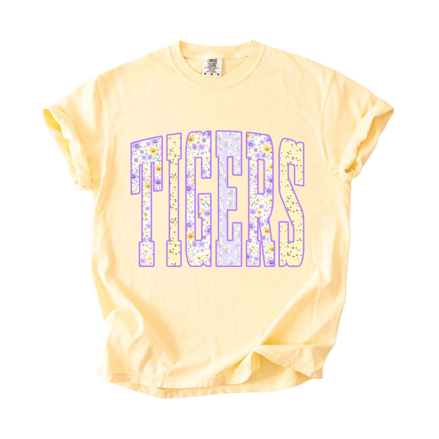 Pastel Floral Tigers Tigers Tee