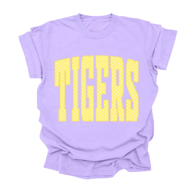 Lavender Tigers Polka Dot Tee