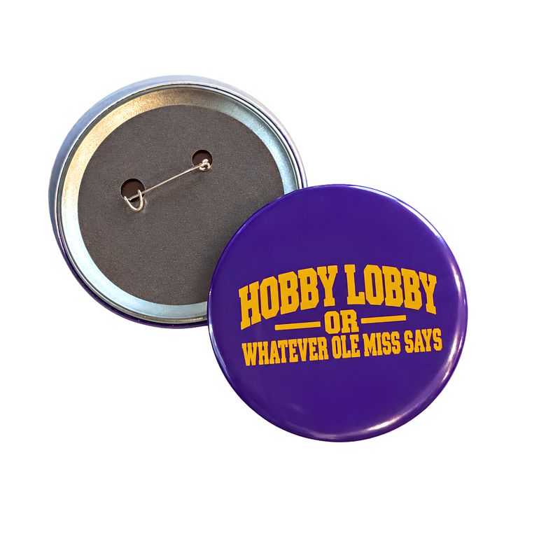 Hobby Lobby Game Day Button Pin