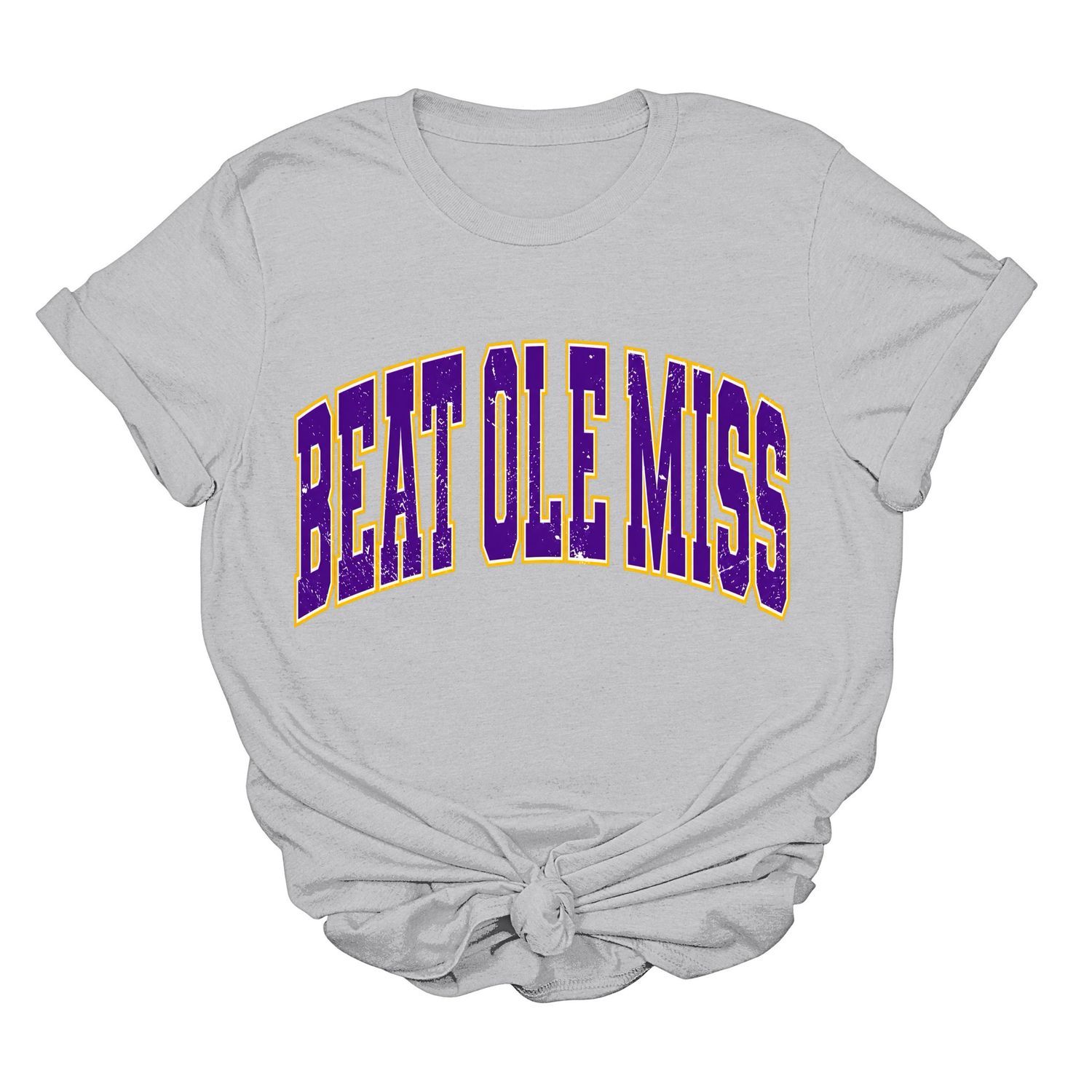 Beat Ole Miss Tee - Silver