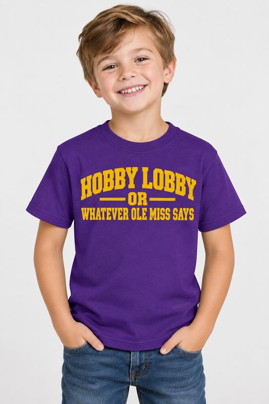 Hobby Lobby Ole Miss Youth Tee