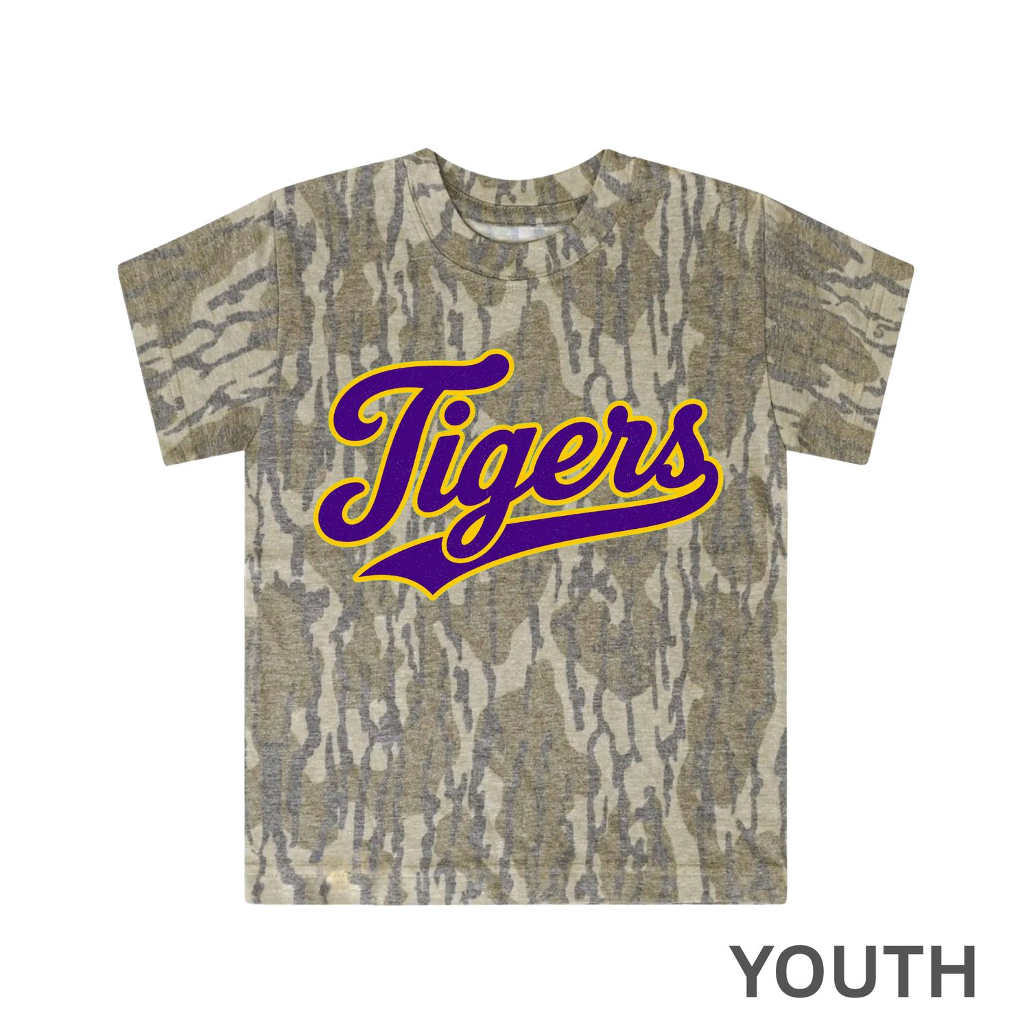 Youth Mossy Oak Camo Tigers Tee