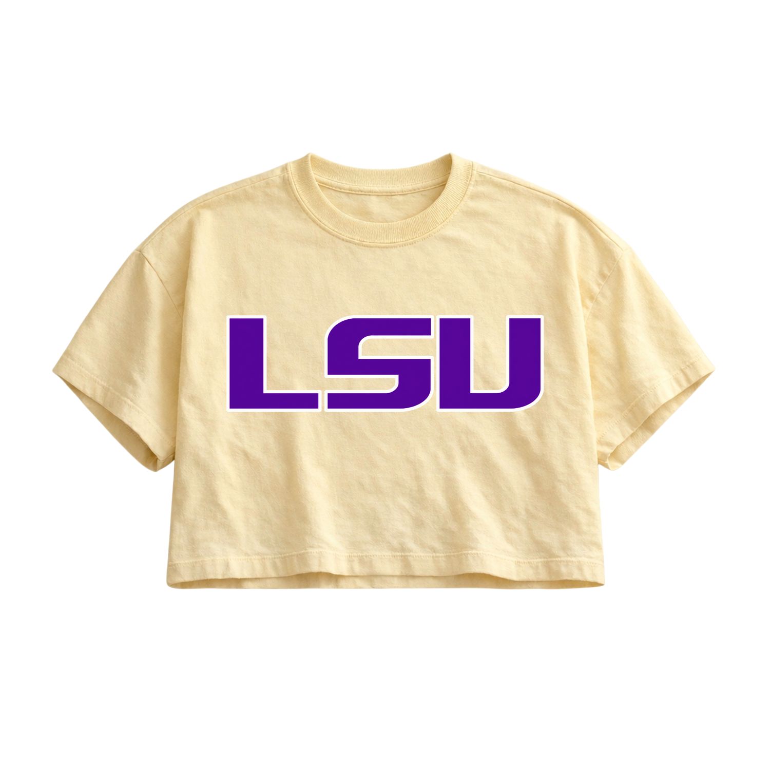 LSU Butter Yellow Boxy Crop