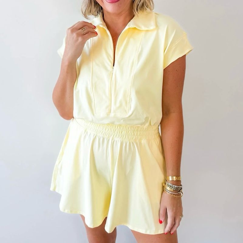 Butter Yellow Romper