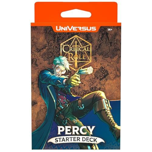 UniVersus: Critical Role: Heroes of Exandria - Percy Starter Deck - Ready to Play Character Deck, Deck-Building Battle Collectible Card Game, Licensed