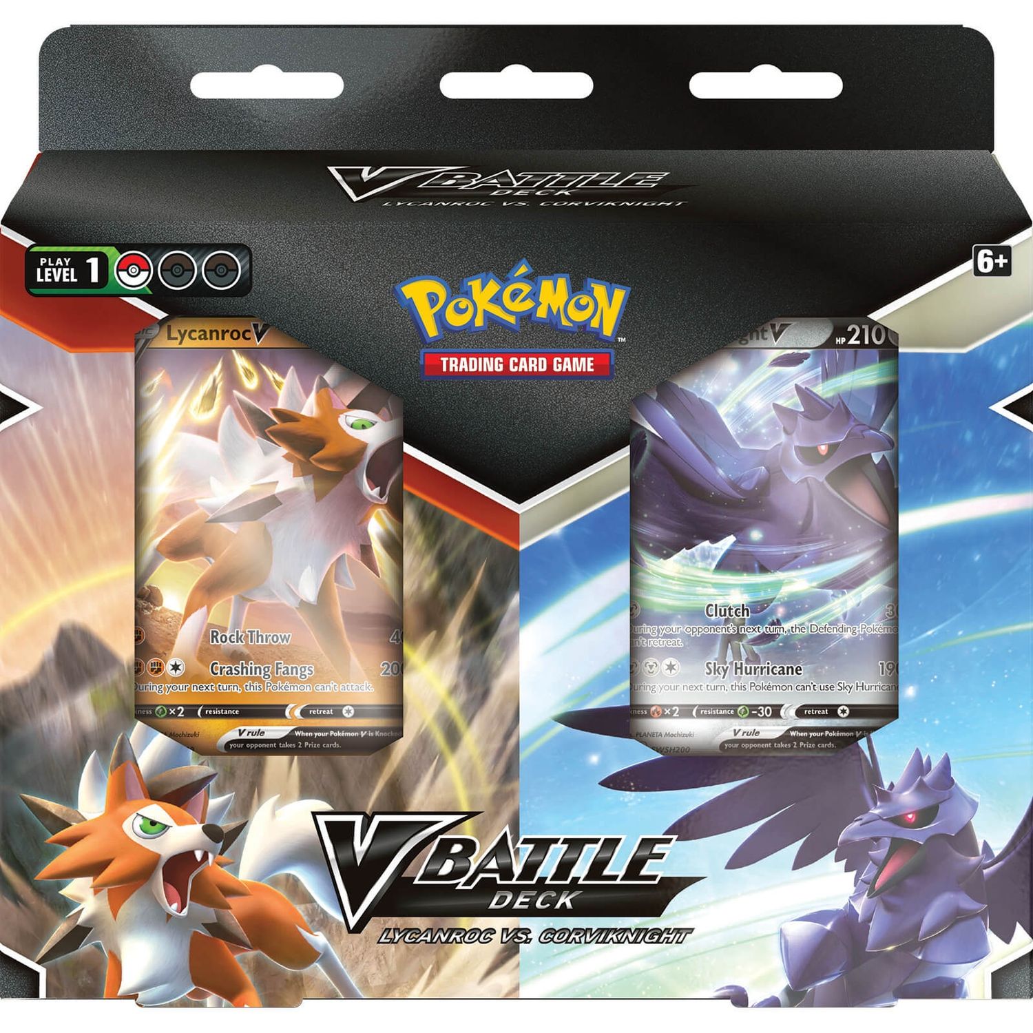 Pokemon TCG: Lycanroc V / Corviknight V Battle Deck - One at Random Bundle