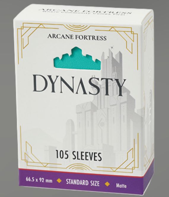 Arcane Fortress Standard Matte Card Sleeves - AQUA BLUE