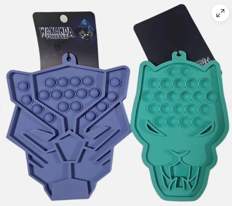Marvel BLACK PANTHER WAKANDA FOREVER Silicone 7.5" x 7" Trivet
