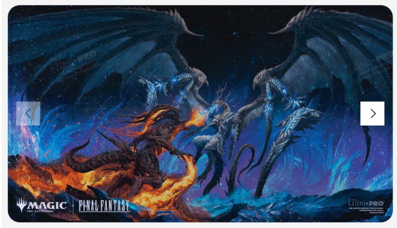 Magic: the Gathering —Final Fantasy Bahamut and Ifrit Holofoil Playmat
