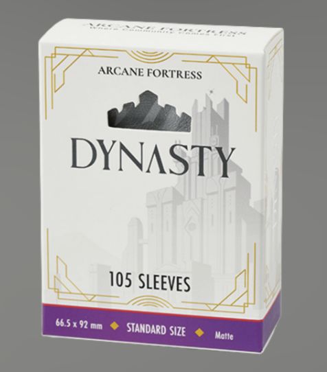 Arcane Fortress Standard Matte Card Sleeves - FROSTED SILVER