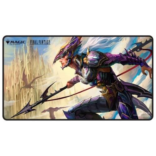 Ultra PRO - Final Fantasy X Universes Beyond Kain Highwind Black Stitched Playmat for Magic: the Gathering | Card Game Playmat, Final Fantasy Collecti