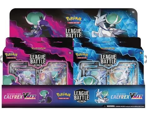 Pokemon TCG: Calyrex VMAX League Battle Deck - 6 Pack [3 X Ice Rider, 3 X Shadow Rider]
