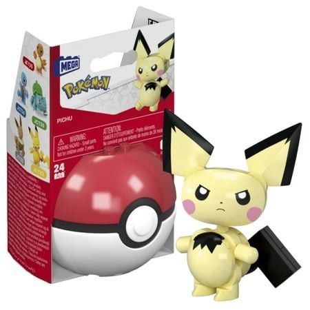 Pokemon: MEGA Pokemon Pichu Building Toy Kits with Action Figure (24 Pieces)