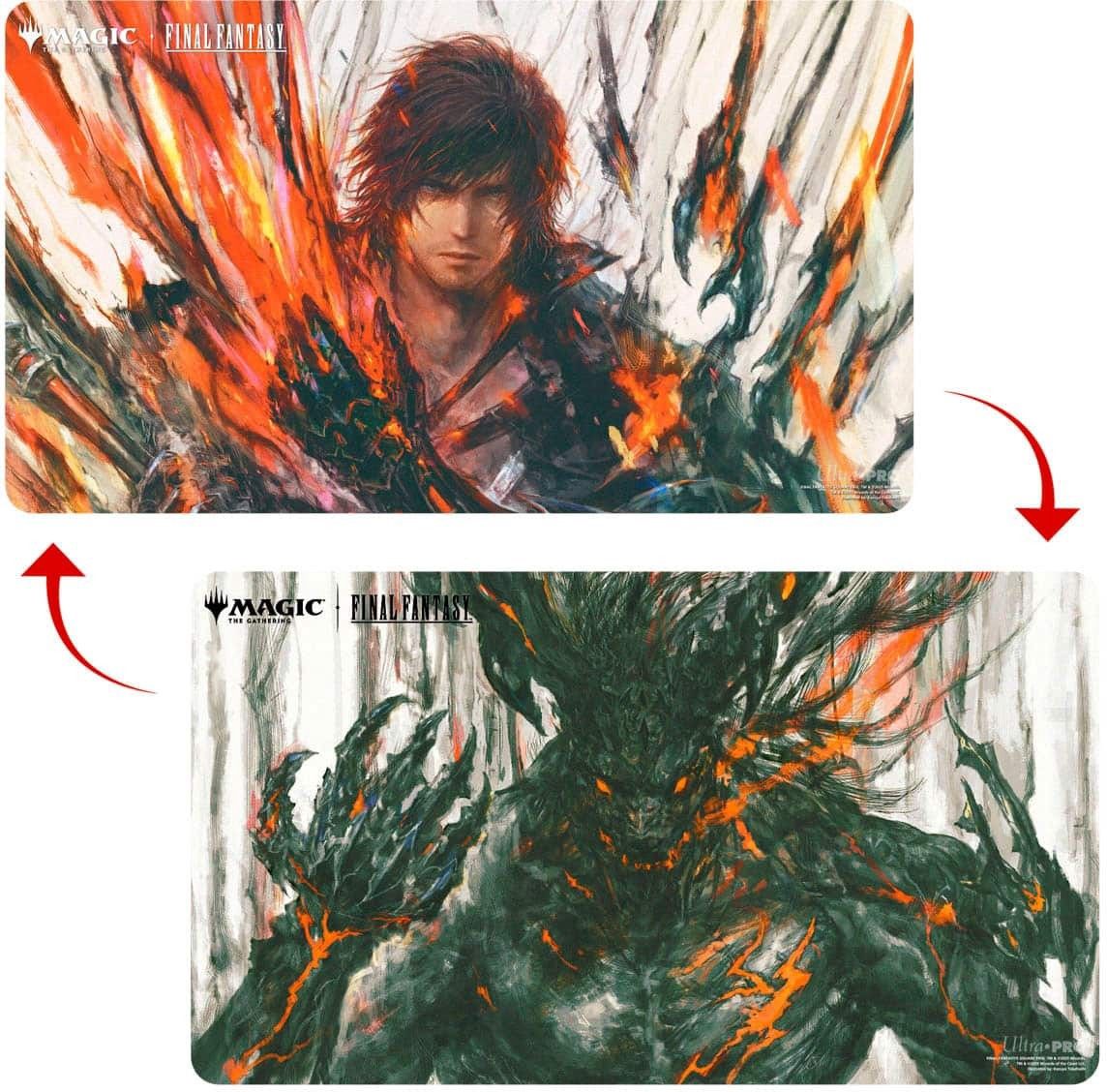 Magic: the Gathering Final Fantasy Clive, Ifrit's Dominant/Ifrit, Warden of Inferno Double-Sided Playmat