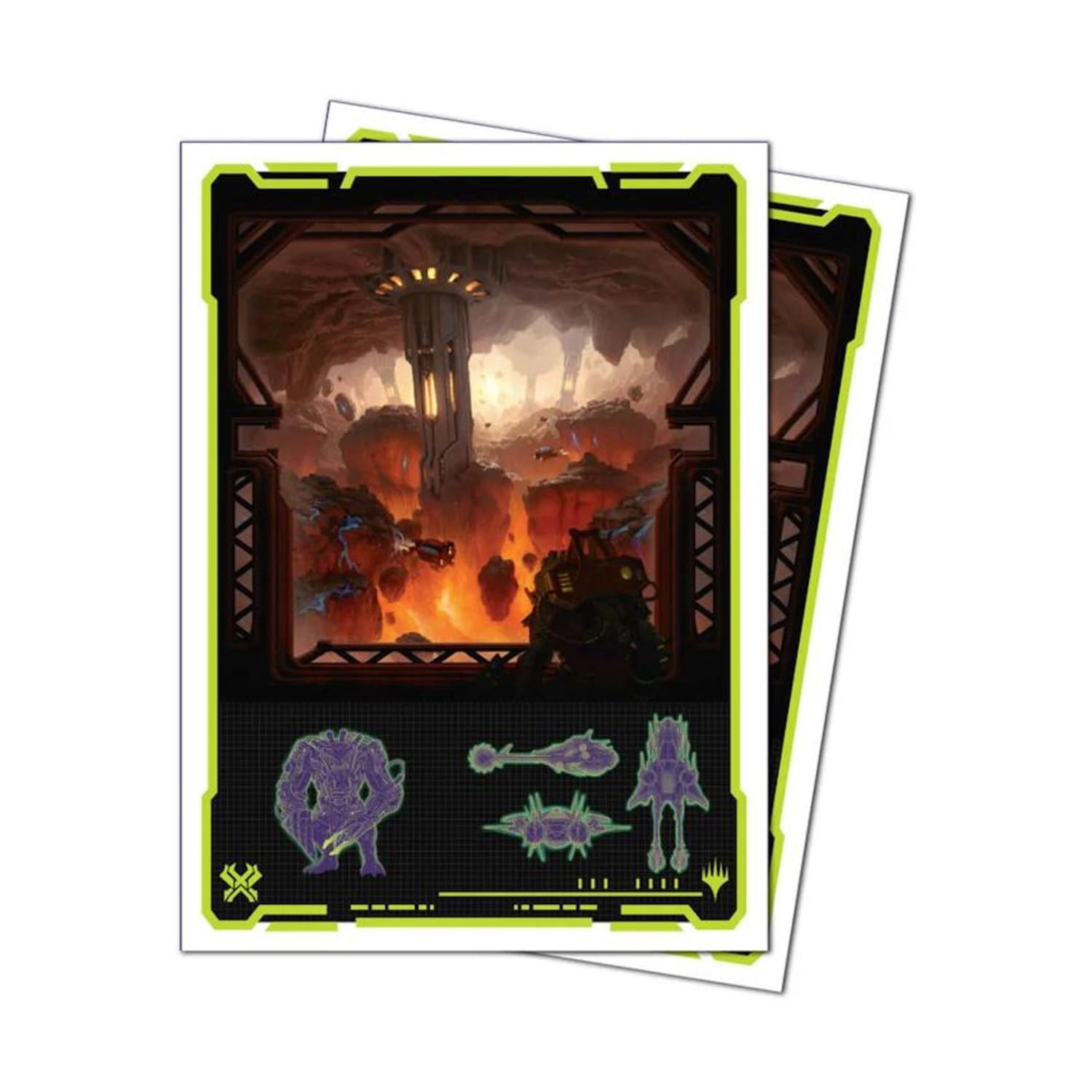 Magic: the Gathering Edge of Eternities 105ct Apex Deck Protector Sleeves Red Mythic